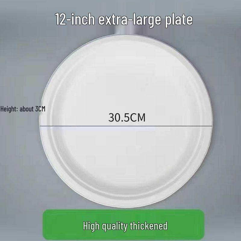 Eco-Friendly Disposable Paper Plates for BBQ, Cake, DIY Crafts, and Kindergarten - Thickened Round and Square Shapes