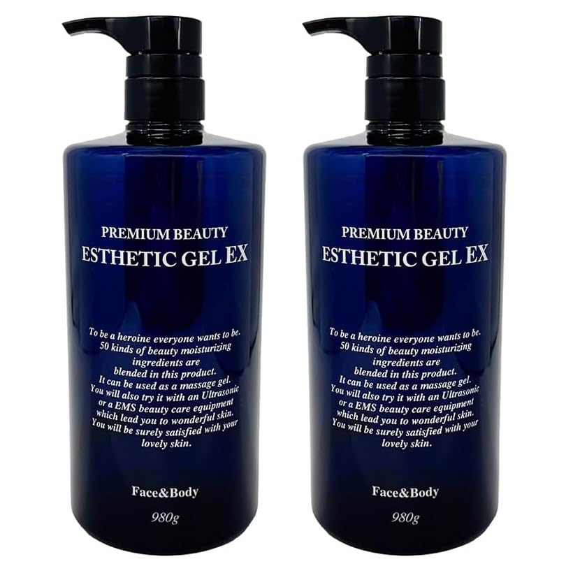 

Premium Beauty Aesthetic Gel EX - Beauty Moisturizing Gel, Large Capacity 980g x 2 Bottles, Contains 50 Beauty Ingredients, Paraben-Free, Compatible