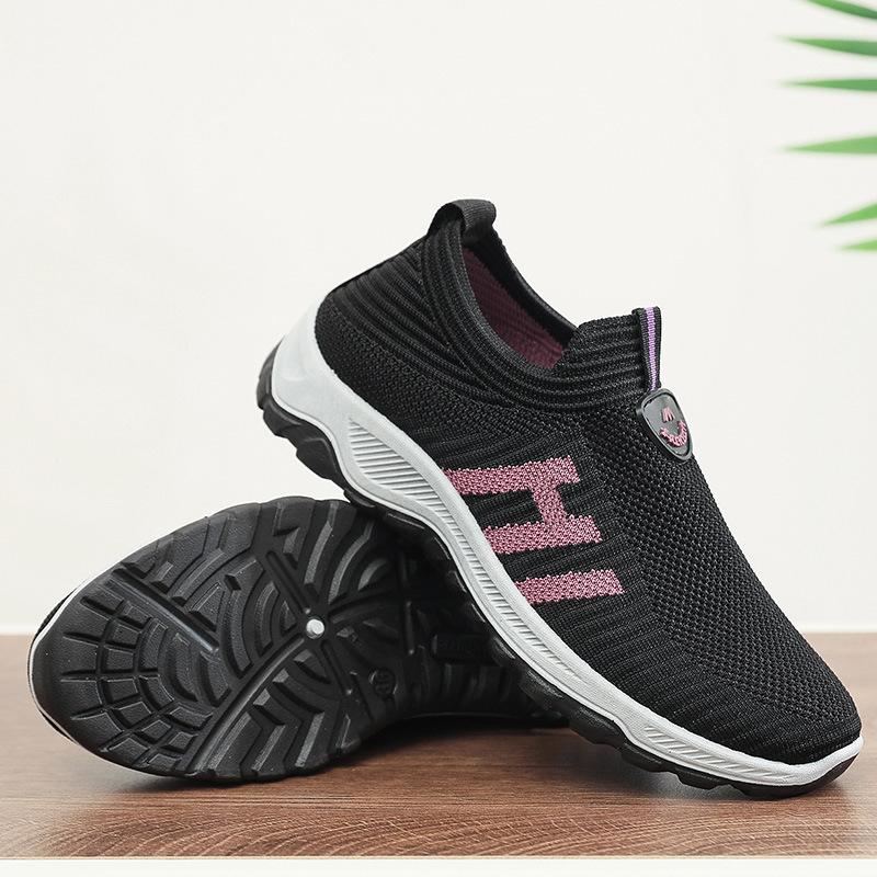 

Обувь для пожилых на одной педали, одинаковая для мужчин и женщин, новая дышащая спортивная обувь для хайкинга 2025 года, универсальная обувь для ходьбы для пожилых на мягкой подошве 36