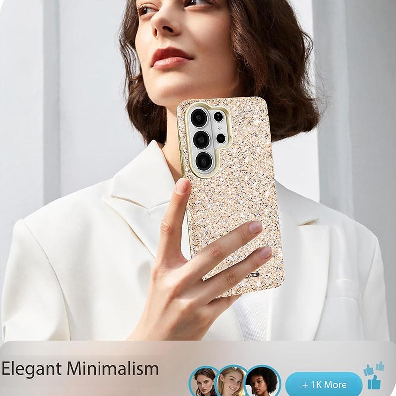 Prémiové magnetické pouzdro s kamínky Bling pro Samsung Galaxy S26 Ultra S25+ Plus S24 Módní dámský kryt Dívky Manželka Její