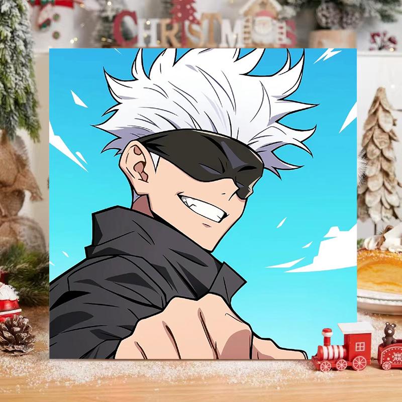 Kit Pittura ad Olio Digitale Anime Demon Slayer Fai da Te per Bambini