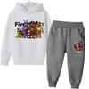 FNAF Five Nights At Freddys Sweatshirt Set Fleece Kids Sweatpants Boys Jacket Girls Clothes Spring Autumn Hoodie Birthday Gift