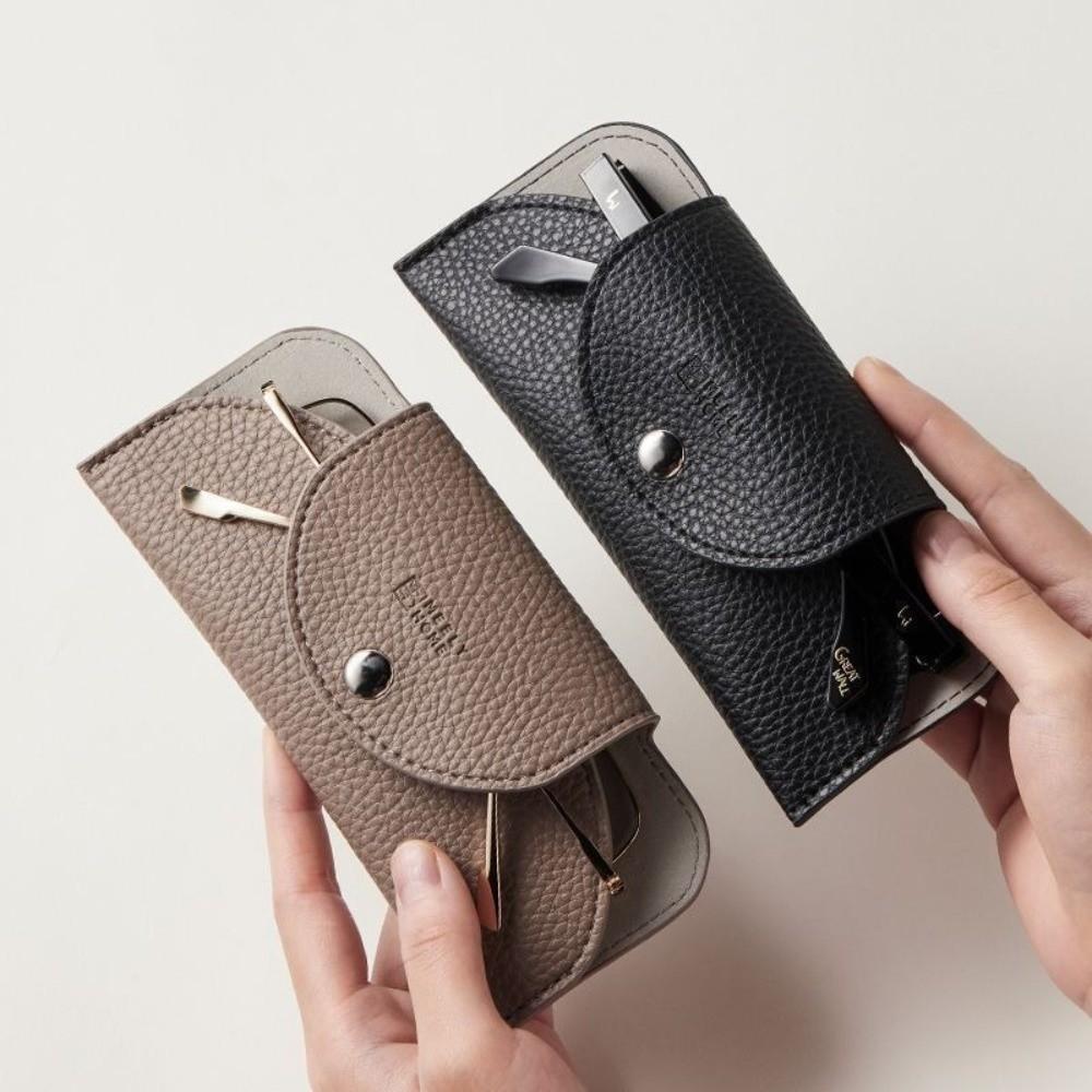 PU Leather Glasses Storage Bag Waterproof Reading Glasses Pouch Glasses Sleeve  Eyewear Accessories