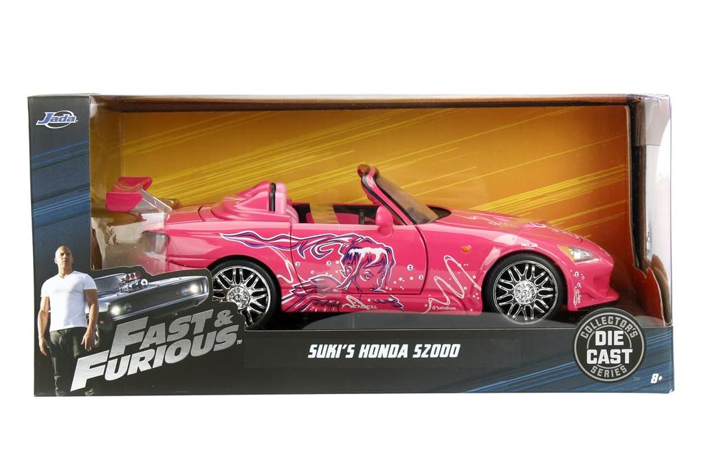 Jada Toys Fast & Furious Series 1/24 F&F Honda S2000 Pink/Graphics (Suki) Finished Product