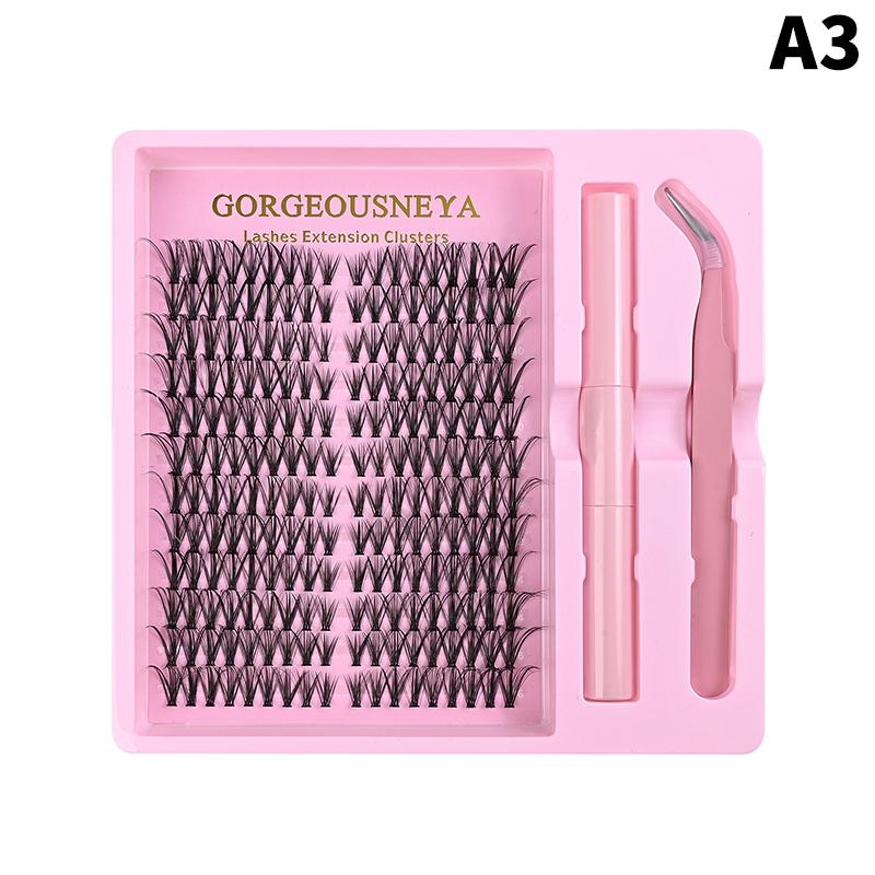 Lightweight Cluster Lash Kit 30D 40D 50D 60D Natural Eyelash Extensions Segmented Volumizing Lashes for Daily Wear Home Use