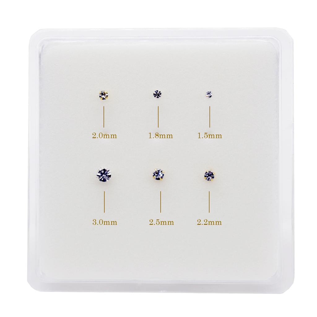 925 Silver Crystal Different Size Nose Studs Nose Piercing Body Jewelry Piercing Nez Pircing Nariz Joyería Corporal