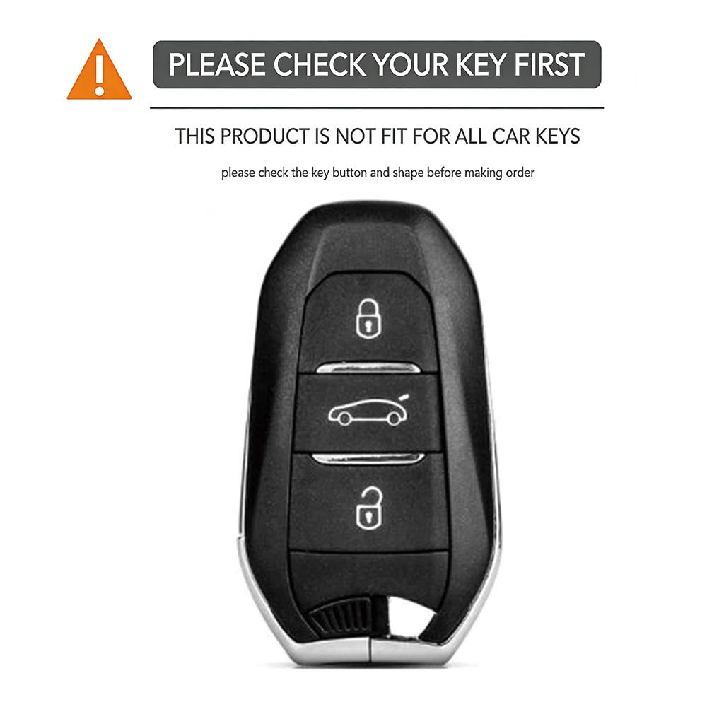 Zinc Alloy Genuine Leather Fit For Peugeot 2008 3008 4008 5008 308 408 508 Citroen C5 C4 C4L C6 C3-Xr Picasso Grand Ds3 Auto Key Fob Cover Case