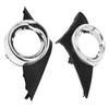 Car Front Fog Light Cover Chrome Foglights Frame Grill Driver Passenger Side for Peugeot 207 Sport 2006 2007 2008 2009 7452HW