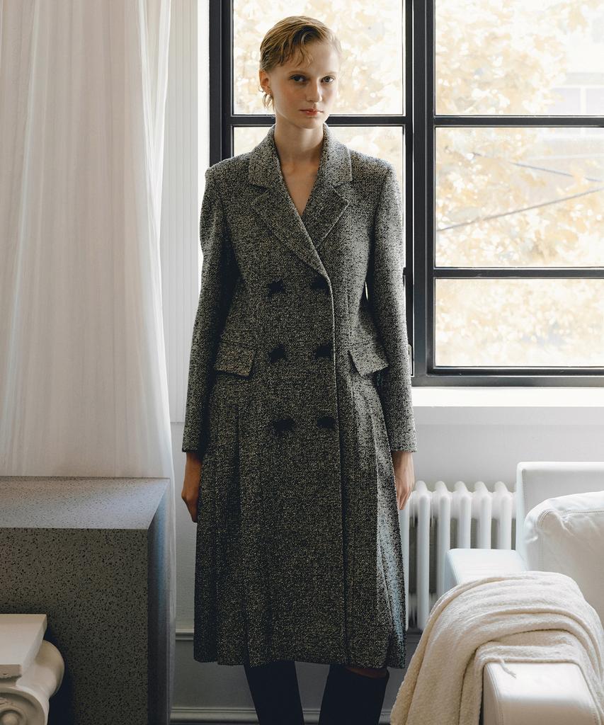 Otte Wool Ribbon Button Coat_3Color