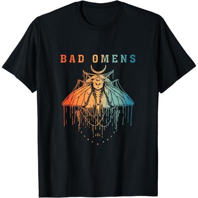 RePaLY Bad Omens Funny Aesthetic Moth Vintage T-Shirt