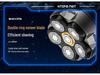 Magnetic Six-Blade Digital Balding Shaver, Fully Washable for Self-Use