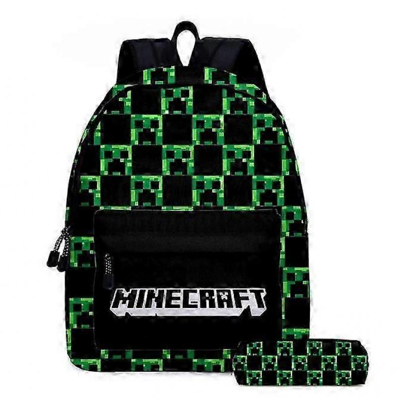 16 Inch Minecraft Game 3D Print Children Backpacks Girl Boys Backpack Children's School Bags Cartoon Kindergarten Rucksack