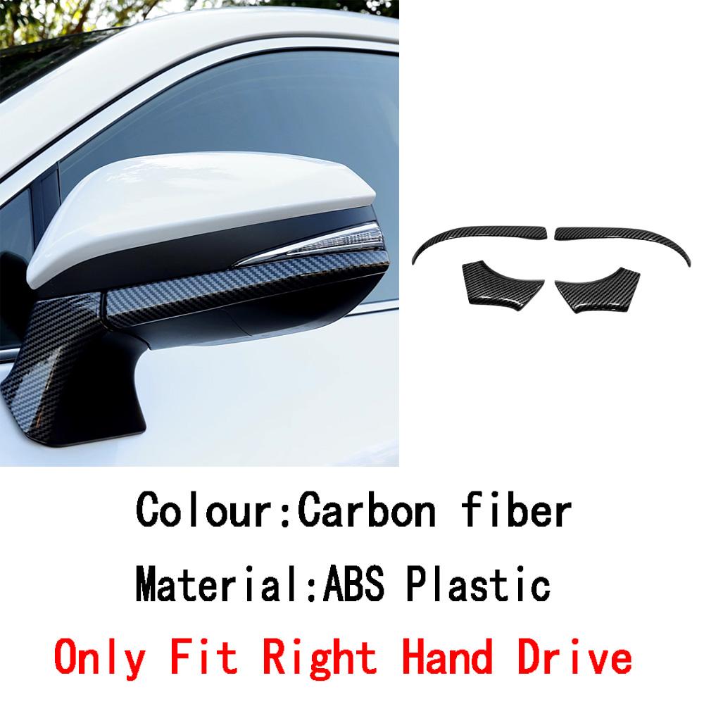 For Toyota Venza/Harrier    2024 ABS/Steel Frame Side Rearview Mirror Strip Cover Trim Sticker Eyebrow Accessories