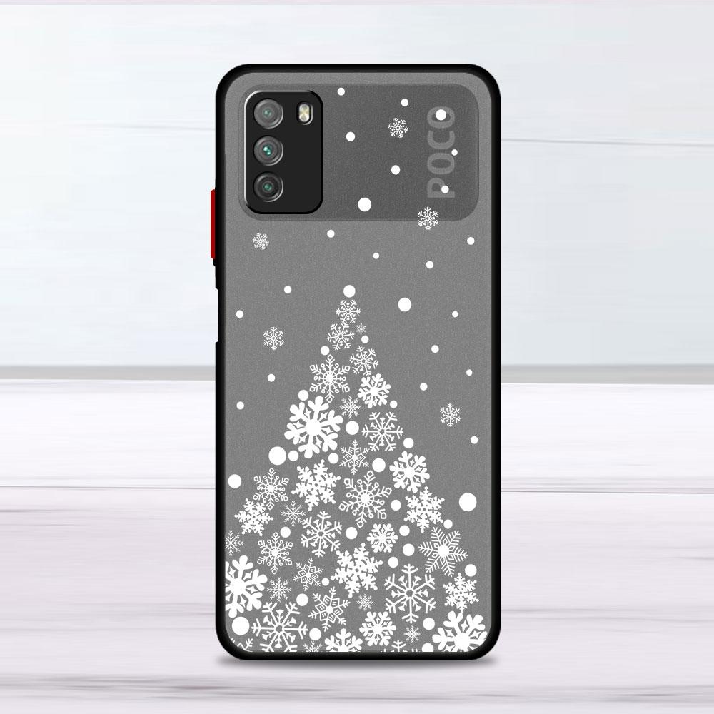 Merry Christmas Case For Xiaomi Mi Poco X3 NFC M3 11 10 12 9T 11T 10T Pro Note 10 Lite Matte Hard Phone Covers