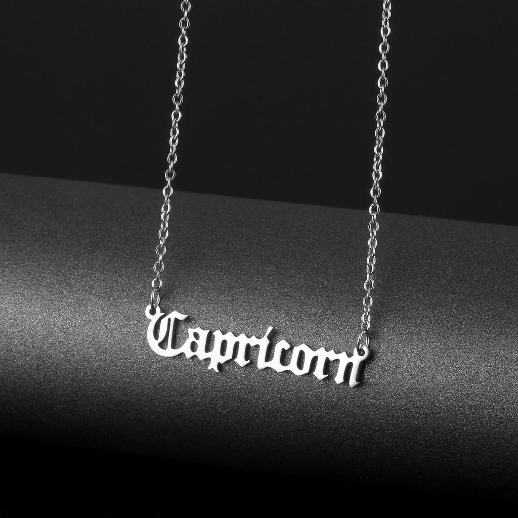 Personalized English Word Necklace Women's Initial Choker Fashion Jewelry Gift