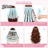 Portable Hair Styling Accessory No Heat Curling Rod Headband Curler fo Long Thick Hair Travel Friendly Tool Curls Roller with Eight Claws,