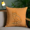 Luxury Drake O-O-Ovo O-Owls Cushion Cover Plush Fabric Soft Double-Sided Printed Sofa Pillow Case Colorfast Home Decor Gift