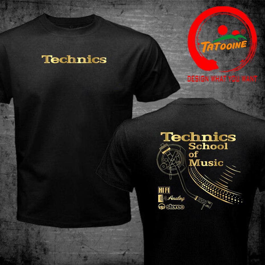 Vintage Deejay Shirt Long Play Tshirt Technics School Of Music T Shirt Unisex Retro Dj Music Tshirt Hot Sale Fashion Top Tee Shirt