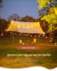 G50 Waterproof LED Solar String Lights for Outdoor Camping, Tents, and Courtyard Decoration.