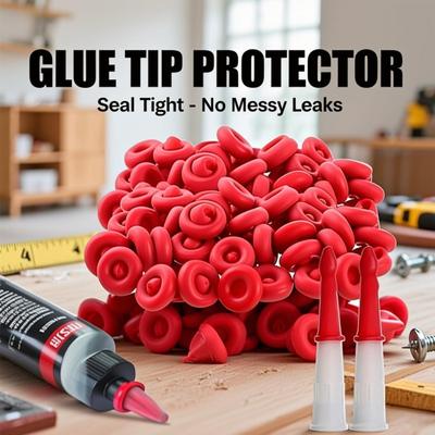 Red Caulk Cap Caulk Saving Sealer Saver for Open Caulking Tube Sealing Preserving Durable Easy To Use DIY Home Repair Tool