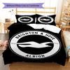 Brighton Muster Bettwäsche, Steppbett Set Bettbezug Kissenbezug Zuhause Geburtstagsgeschenk (1 Bettbezug + 2 Kissenbezüge, ohne Füllung)