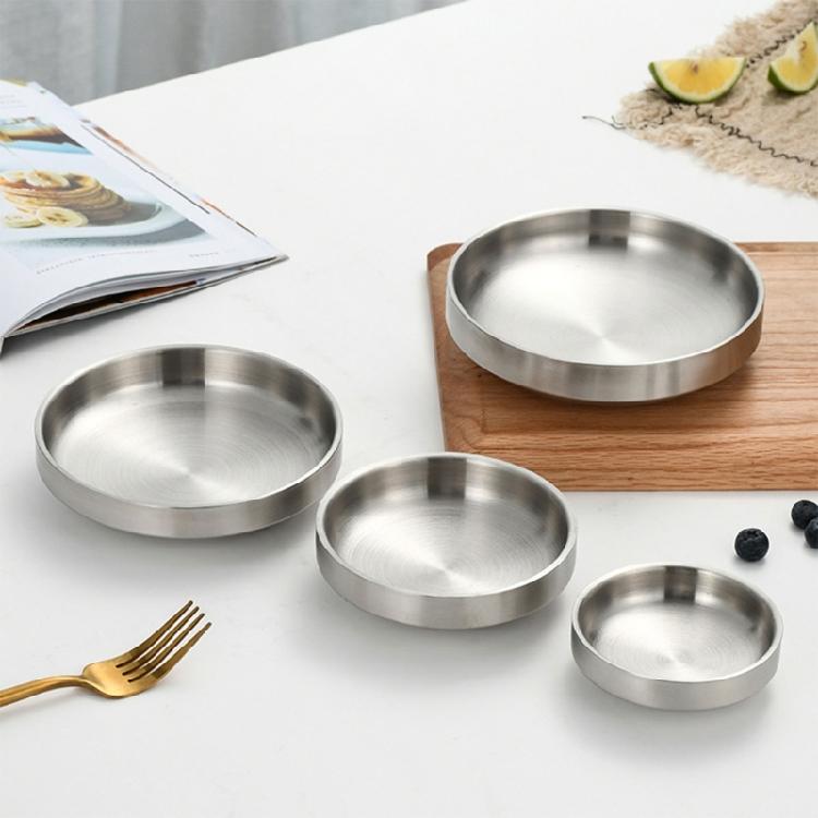 Stainless Steel Snacks Plate Kimchi Dish For Nut Fruits And Dips For Casual Dining And Entertaining Guests Gathering