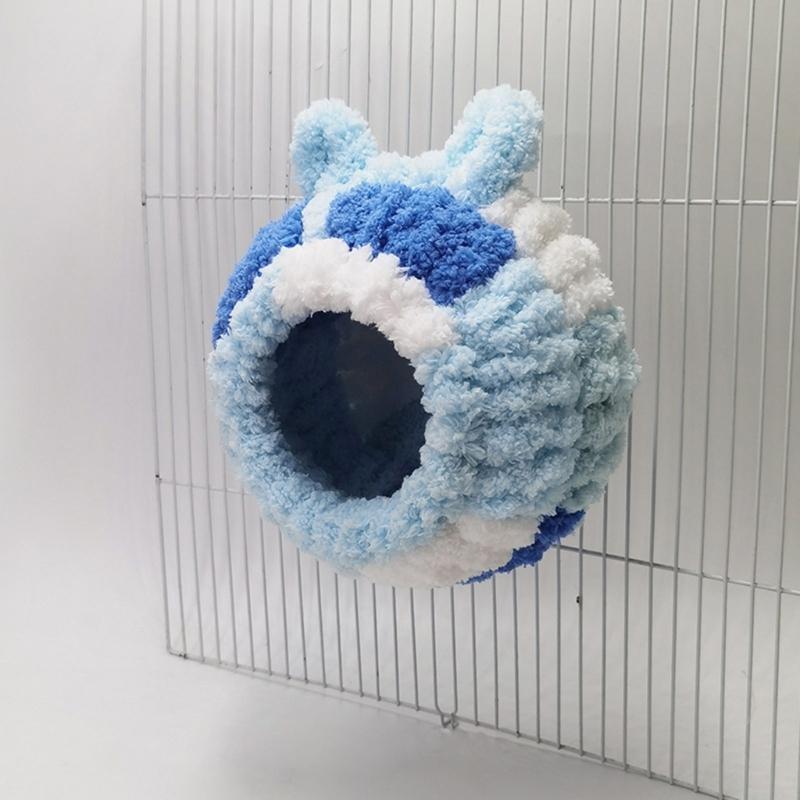 Birds Nest Parrots Plush Nest Hanging Tree House for Small Birds Pet Portable Bird Screw Fixed Nest Perch Bed Bird Toy