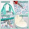 Oxford Cloth Cross Stitch Bag Embroidery Thread Bag Maple Leaf Round Organizer Bag Sewing Accessories Knit Embroidery Supplies