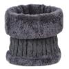 Herren einfarbig weich gestrickt Ring-Schleifenkragen Schal Winter dick Plüsch Wolle Lätzchen Männlich warm Snood Kurze Schals Kreis Halstuch