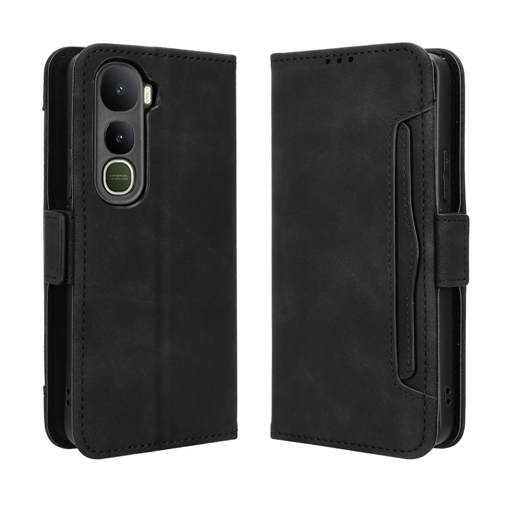 For vivo Y400 4G/vivo Y400 5G Leather Case Phone Wallet Cover with Multiple Card Slots
