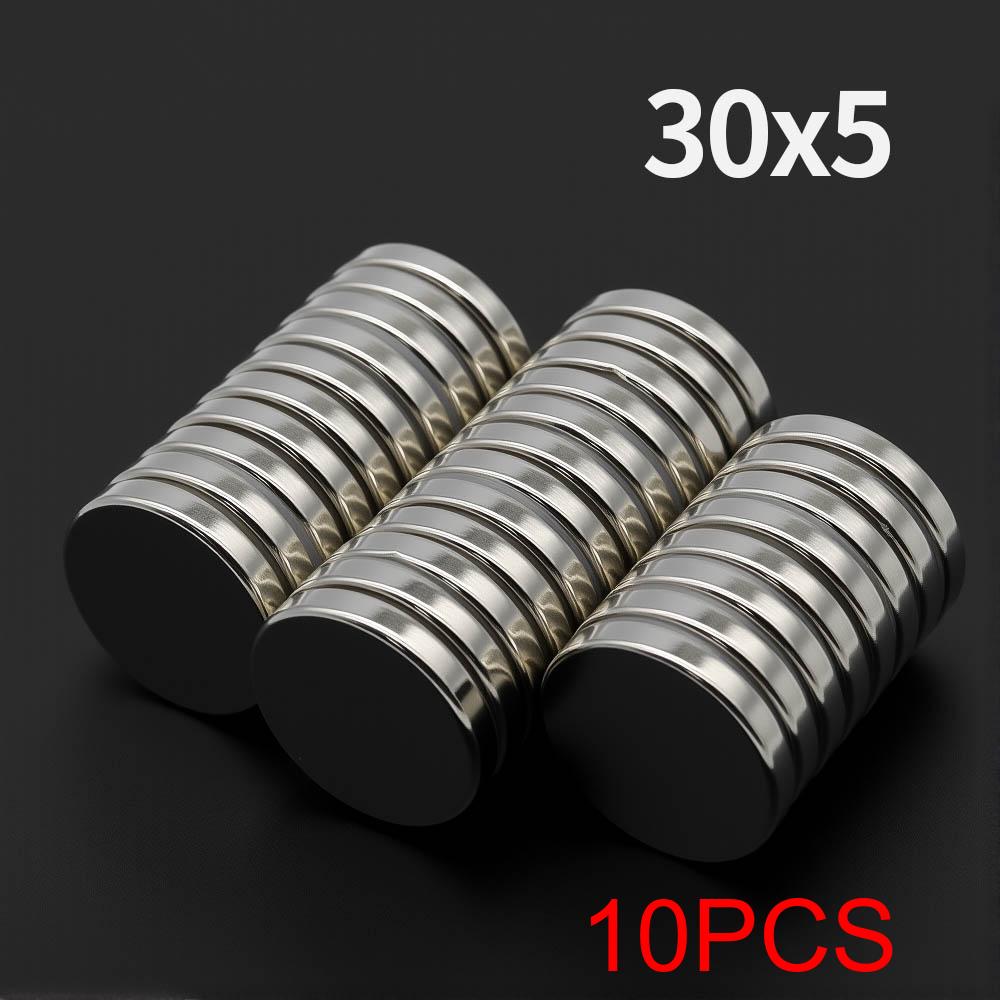 30x5mm Powerful Neodymium Magnet N35 NdfeB Permanent Magnetic imanes Round Super Strong Fridge Magnets DIY