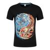 Maglietta Scimpanzé Occhialuto Uomo T-Shirt Stampata 3D Manica Corta Girocollo Moda Hip Hop Estate Casual