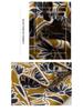 Elegant Double-Sided Daisy Print Wool Silk Scarf - Luxury Hand-Rolled 70cm Square