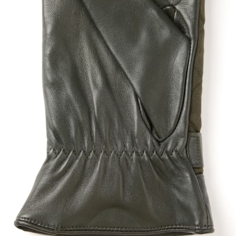 DENTS Bruton Touchscreen Men's Leather Gloves - Olive