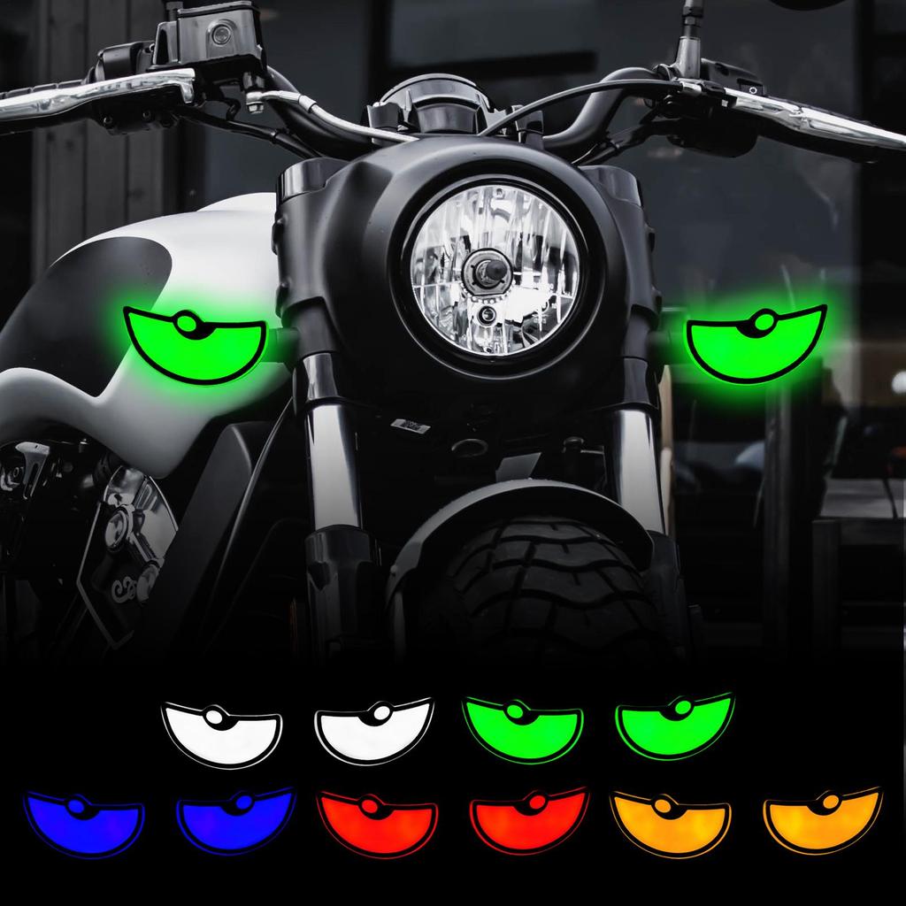 Head Lights For Car Dynamic 2-Piece Waterproof Vehicle Accessories Automotive Window Eye Lamp For Truck RV SUV Sedan Window