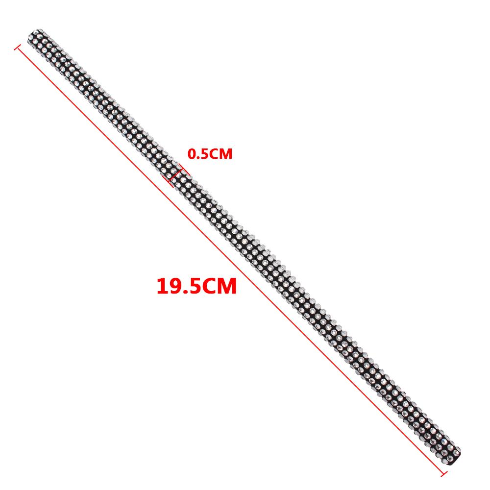 10Pcs Car Stikers Diamond Car Air Vent Strips For Air Conditioner Outlet White/Black Interior Accessories Decorative Strip DIY