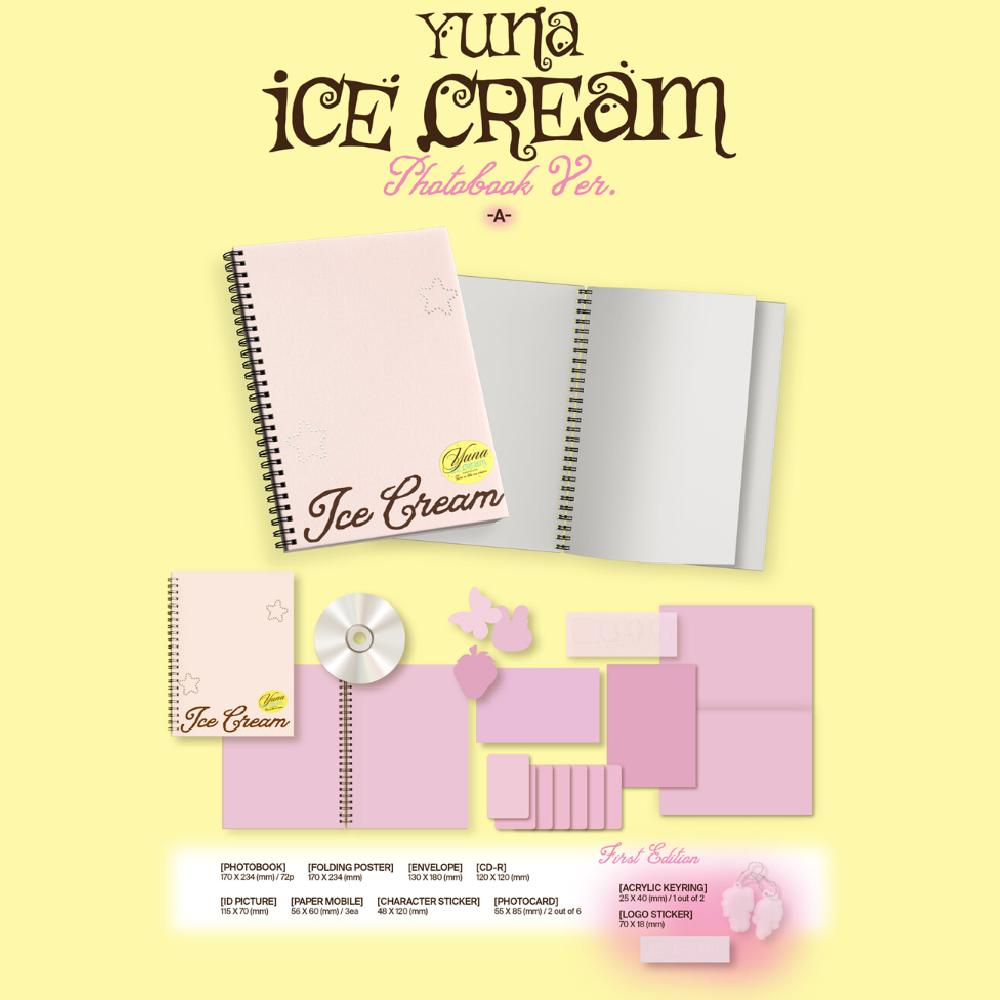 Pre-order ITZY YUNA Solo Album Ice Cream Photo Book ver. & SHOP POB
