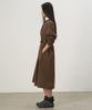 Leopeusaideuhwaiteulabel Stand Collar Shirt Dress Sepia