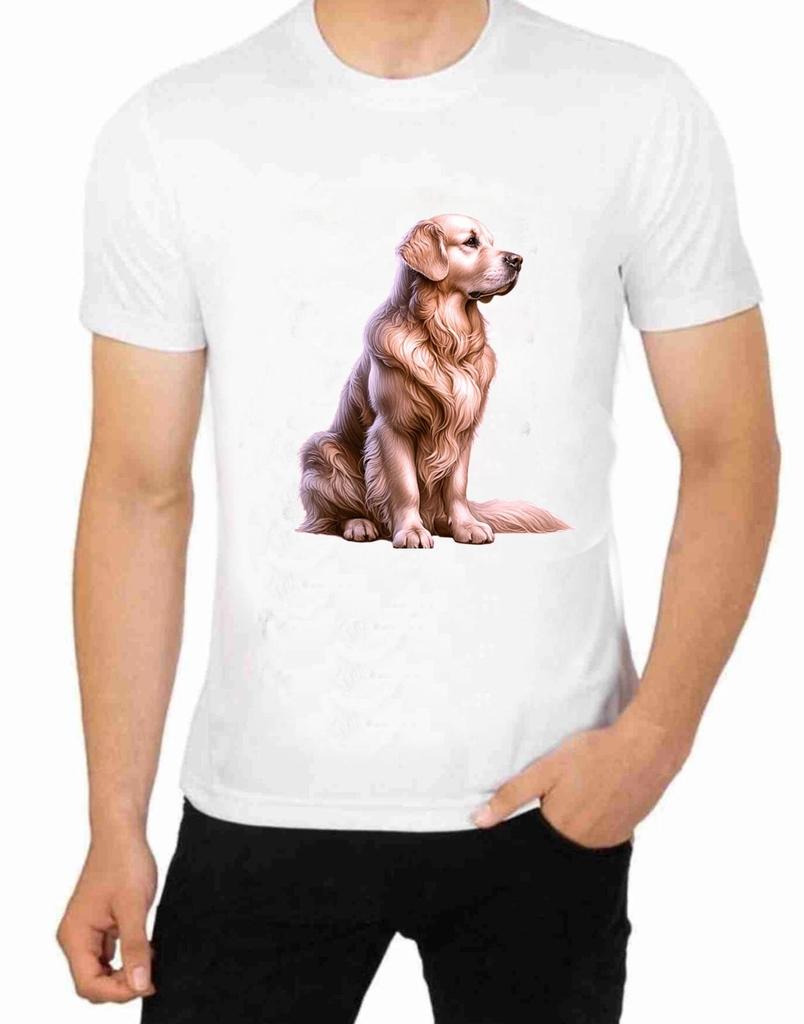 Golden Retriever T-Shirt Dog Art Rescue a Pet today Save a live