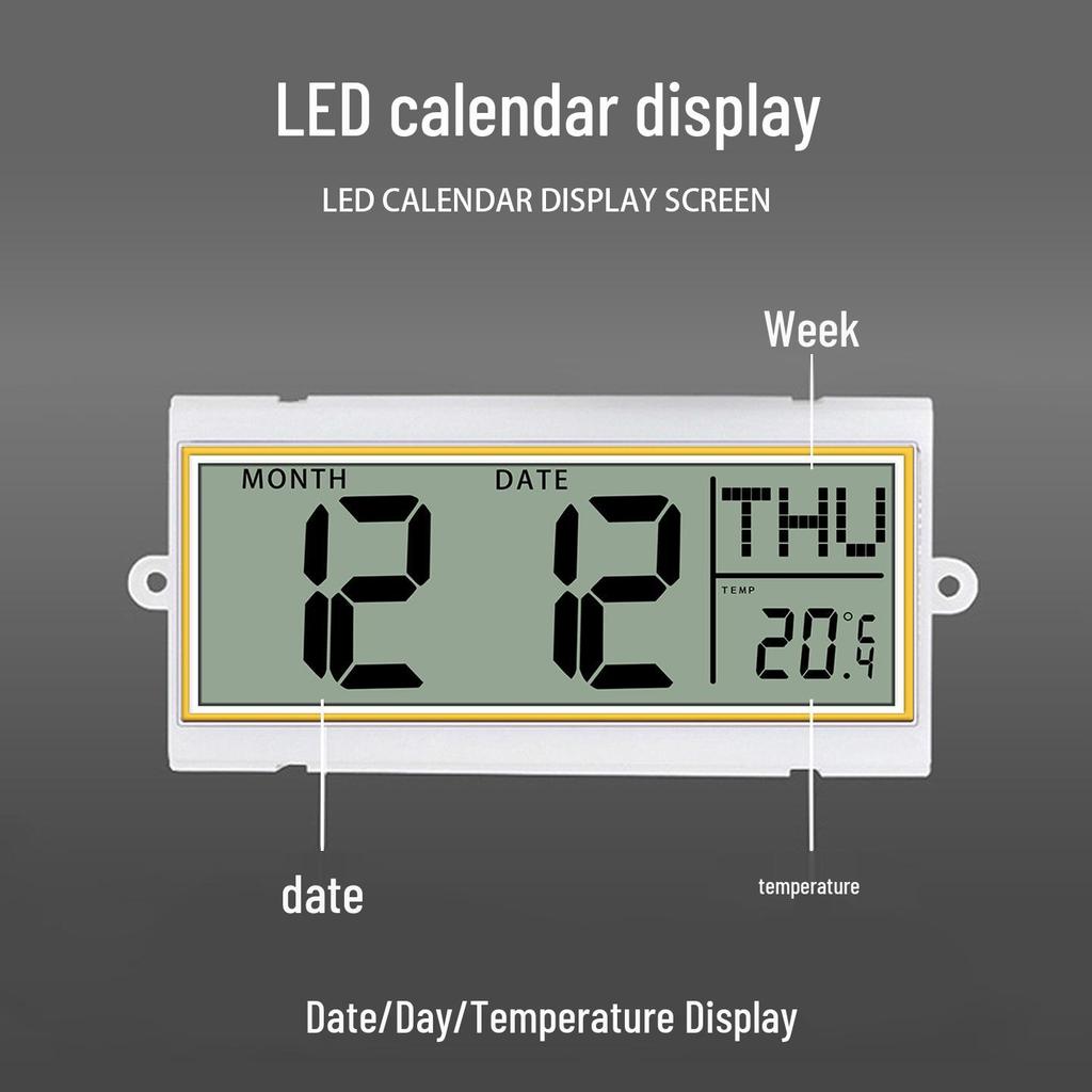 Bestselling Bluetooth Wall Clock with Automatic Time Sync, English LCD, and Perpetual Calendar - Wall-Mounted Electronic Clock