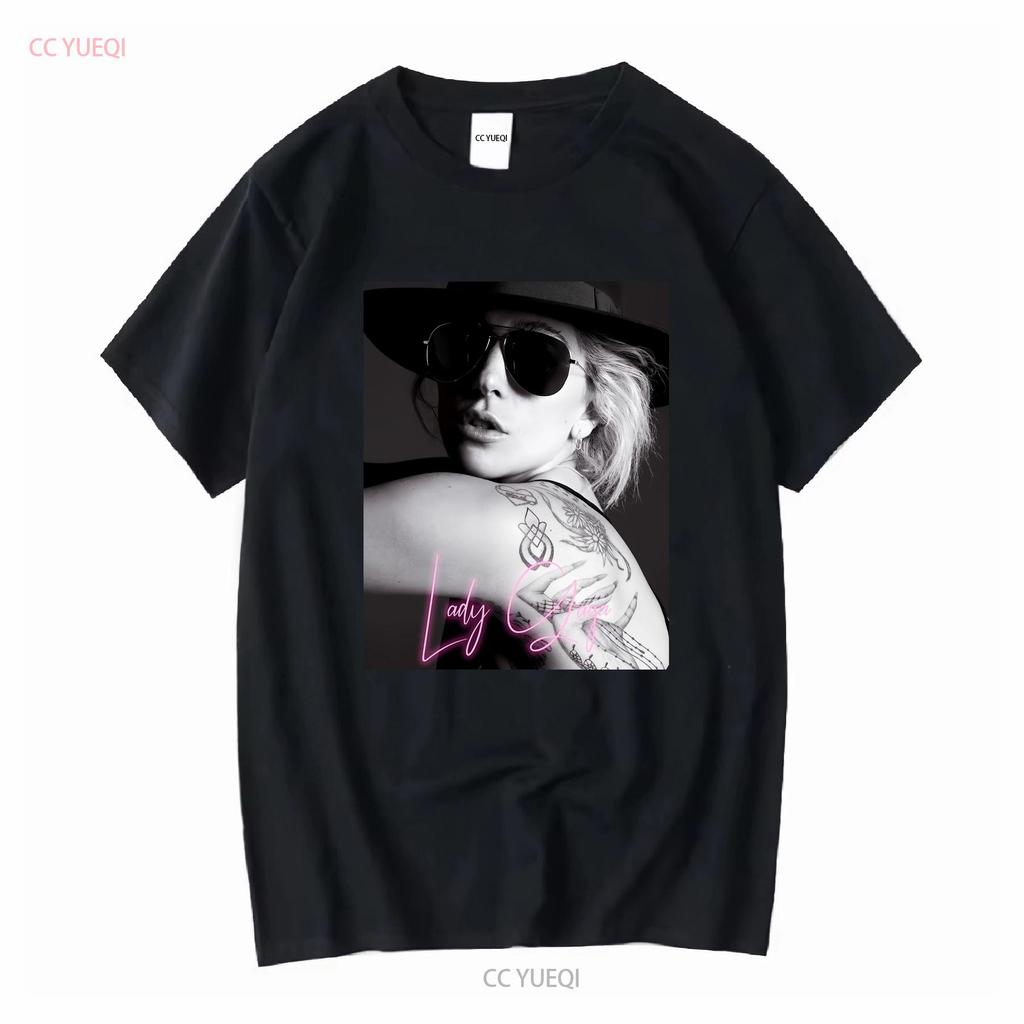 Lady Gaga T Shirt Funny giftand tee vintage Washed Comfortable graphic Stretched homme Versatile Stylish Casual