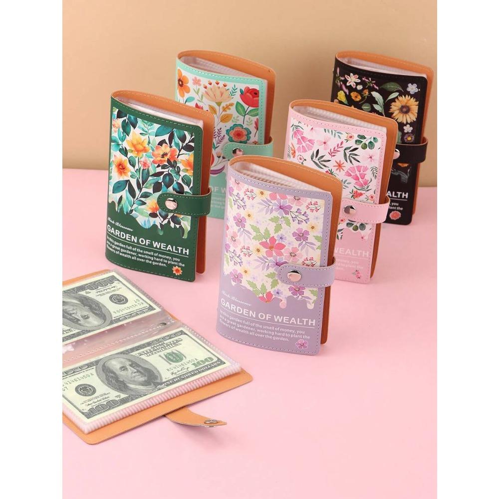 Savings book, binder, challenge to save money