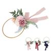 Artificial Succulents Wreath Iron Foam Greenery Wreath Portable Bridal Wreath for Wedding Celebratio