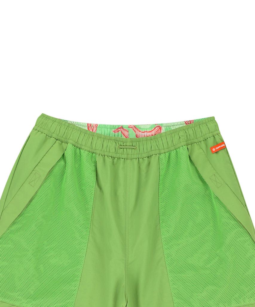 OFFGRID Og Reversible Printed Summer Shorts - Olive Green