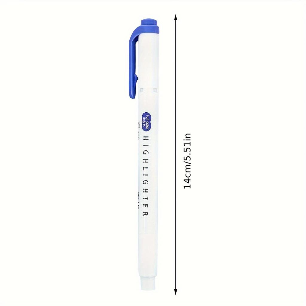 5 szt. Pastelowe Zakreślacze Kolory Podwójna Końcówka Fluorescencyjny Pióro Hakowe Kolorowy Marker Śliczne Markery do Journalingu Japońskie Artykuły Papiernicze