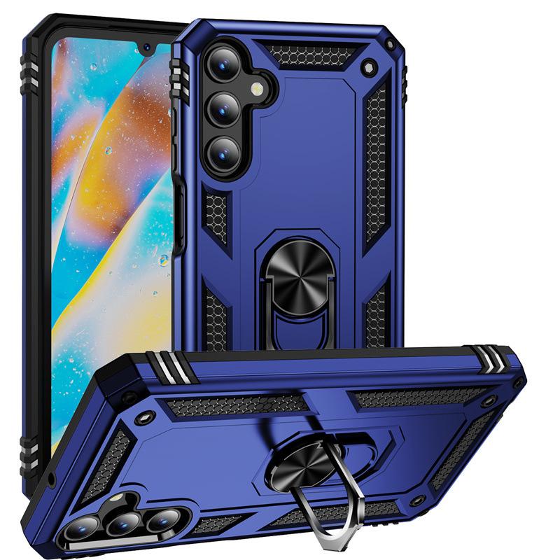 Applicable To Samsung A57 Military Armor Mobile Phone Case A37 All-inclusive A17 Bracket A07/A56 Anti-drop A36 Set A16
