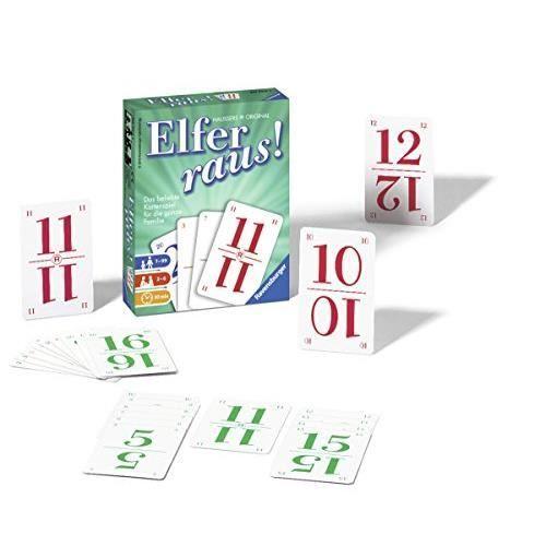 Jeu de cartes - ravensburger - elfer raus - dès 7 ans - 30 min - 2 joueurs+