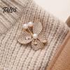 Alloy Butterfly Brooch Women Pin, Shape Lapel Pin with Decorative Faux Pearls Rhinestones, Jewelry Accessory for Dresses Coats Jackets Formal Event