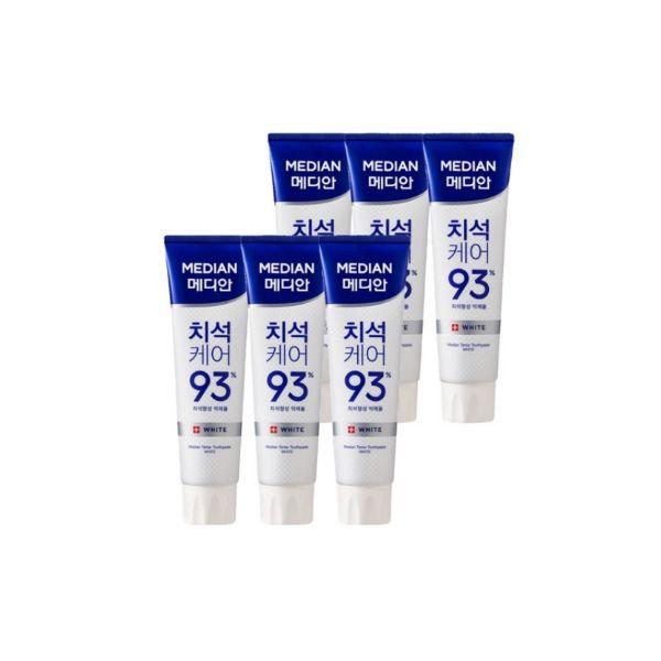 Median Dental IQ Tartar Care 93% Toothpaste White 120g 6pcs Set