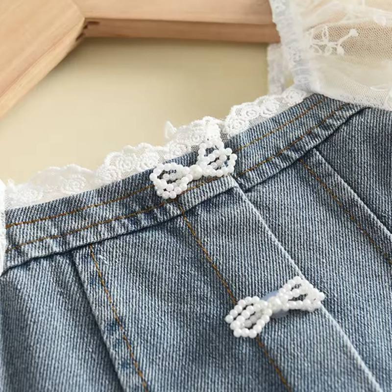 Summer Girl Princess Dresses Children's Embroidery Three Dimensional Flower Lace Mesh Dress 2-6 Years